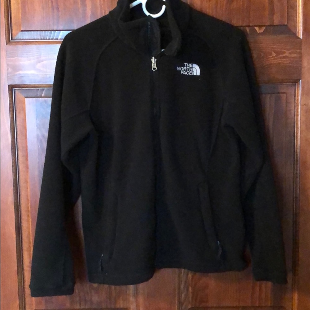 NORTH FACE black fleece zip up